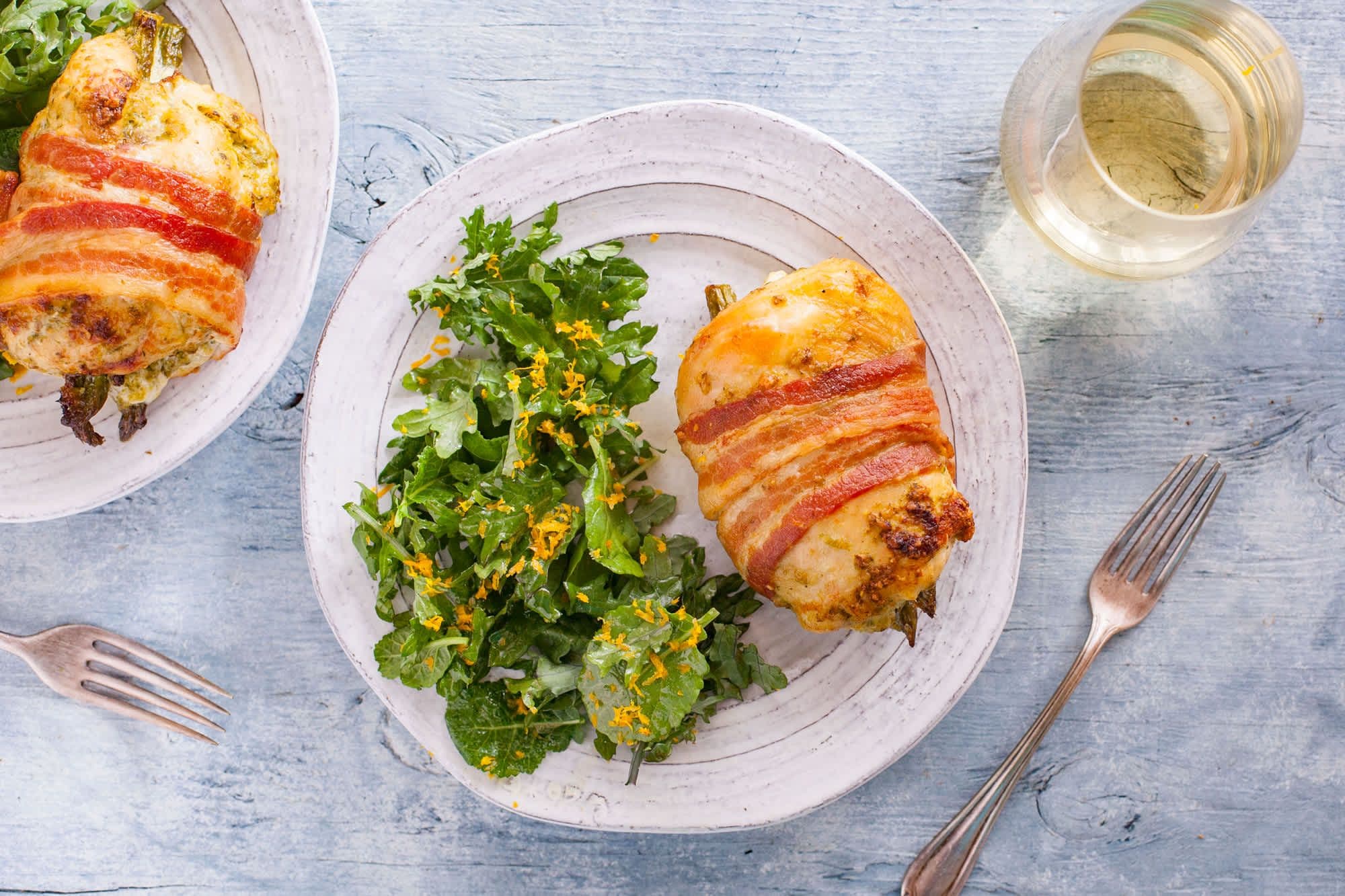 Bacon Wrapped Chicken and Asparagus