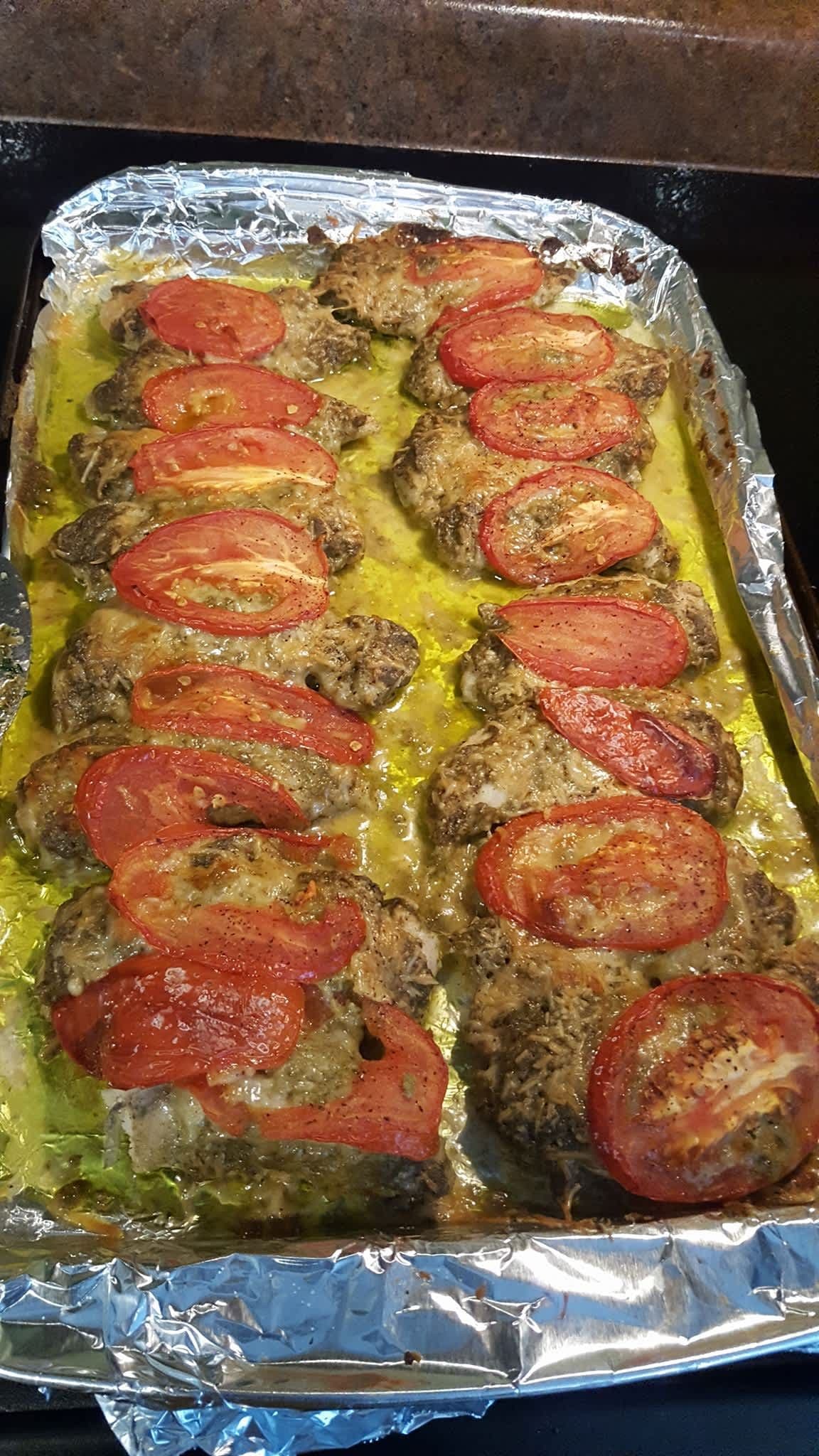 Baked Pesto Chicken