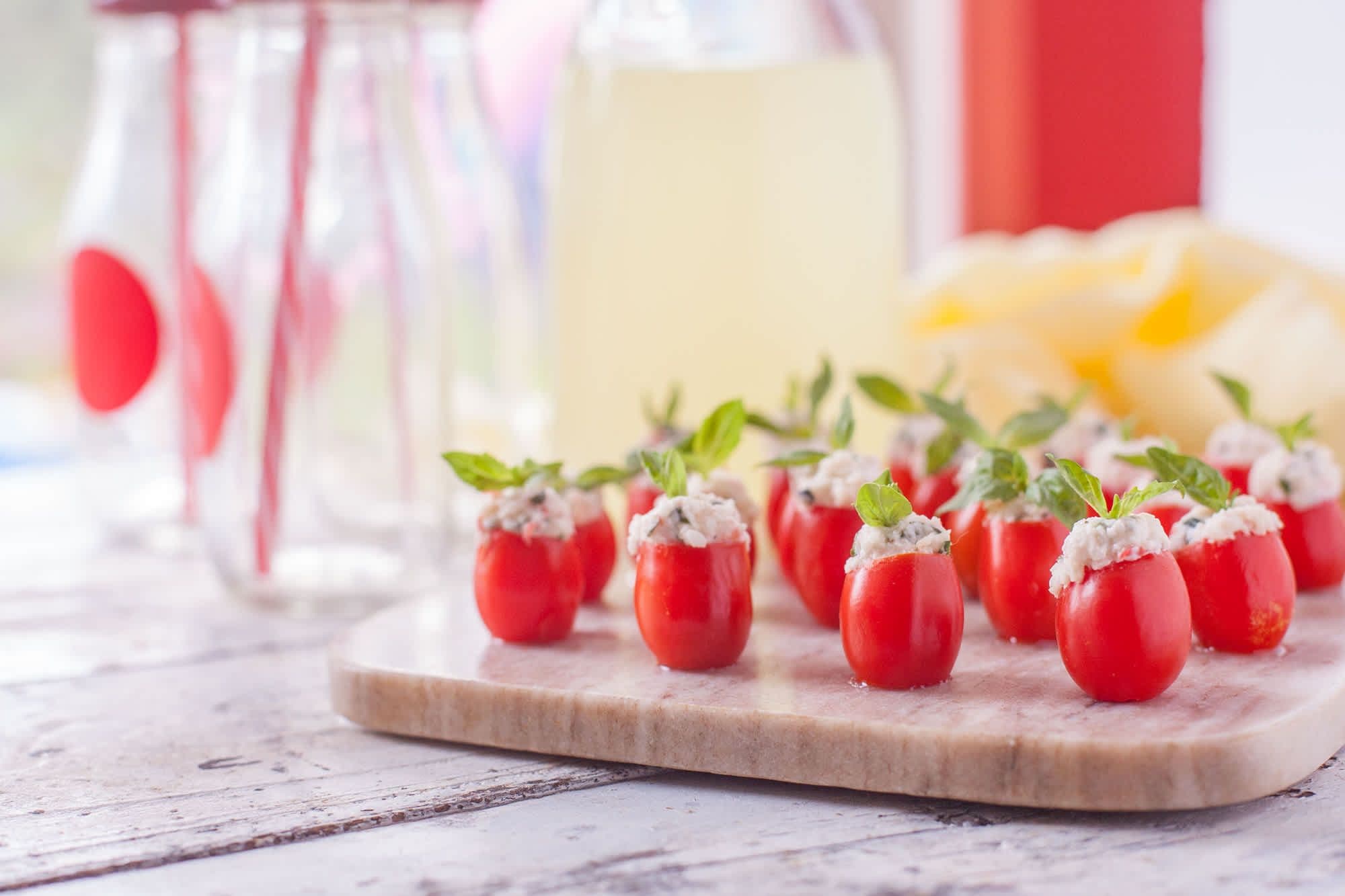 Crab Stuffed Cherry Tomatoes