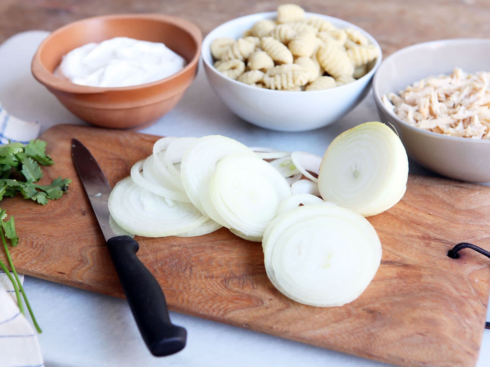 Gnocchi With Sherried Shallots