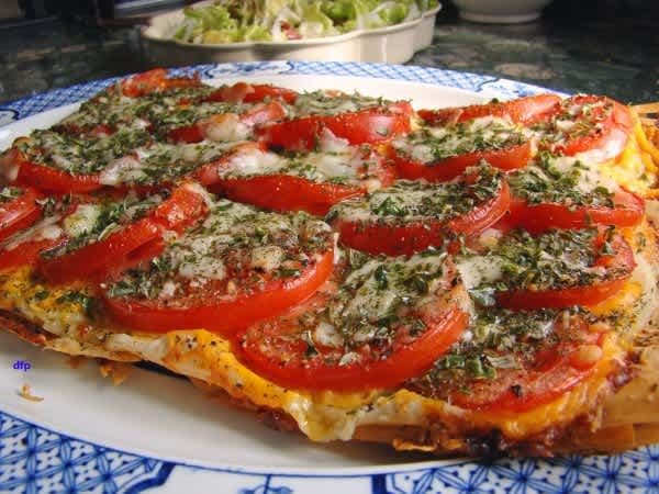 Tomato Phyllo Pizza