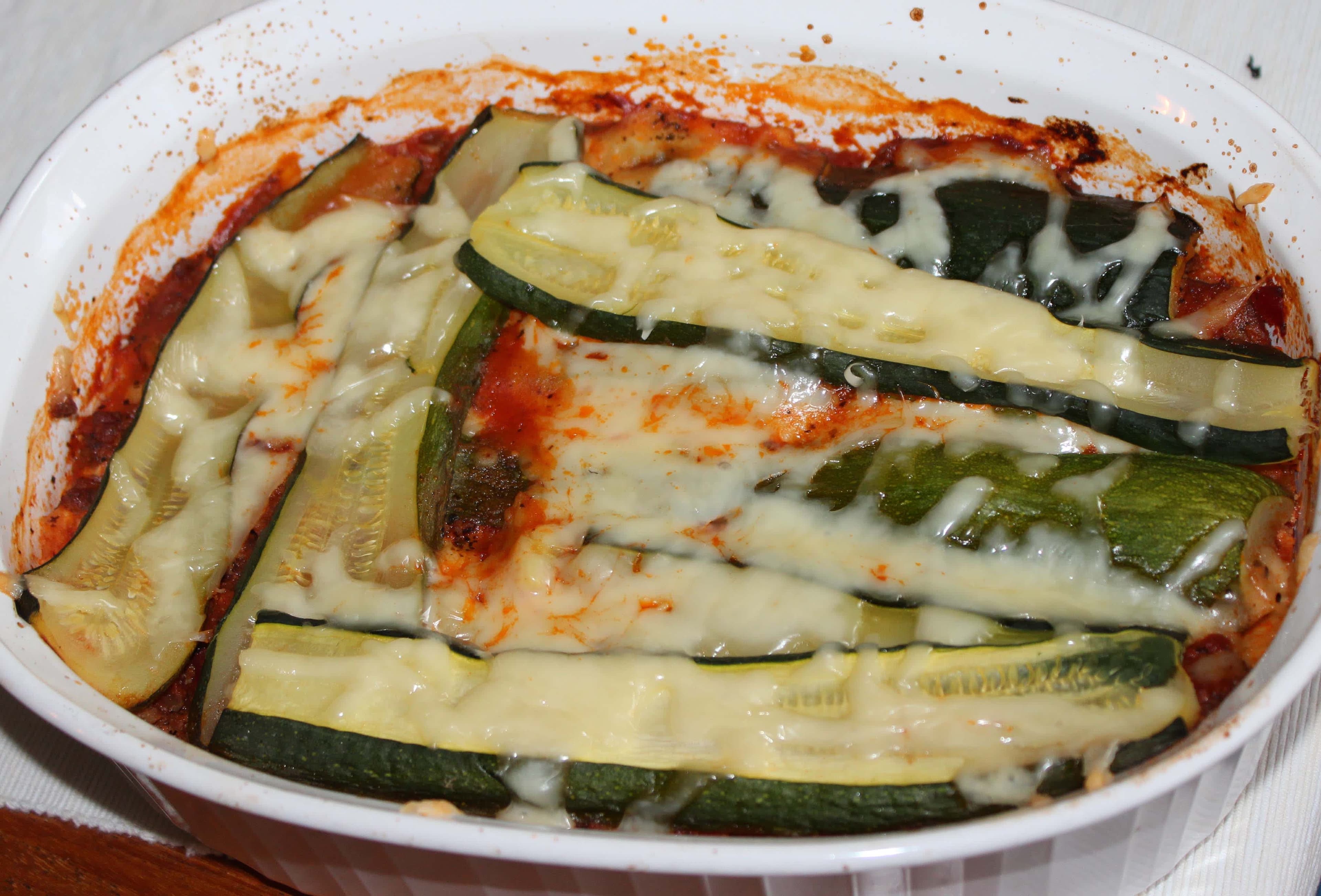 Zucchini Lasagna (Lasagne) - Low Carb